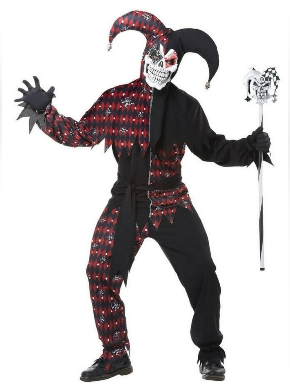 New California Costumes Sinister Jester Men\'s Adult Halloween Costume